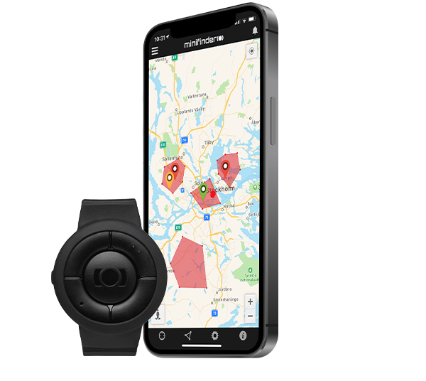 GPS alarm på armbånd