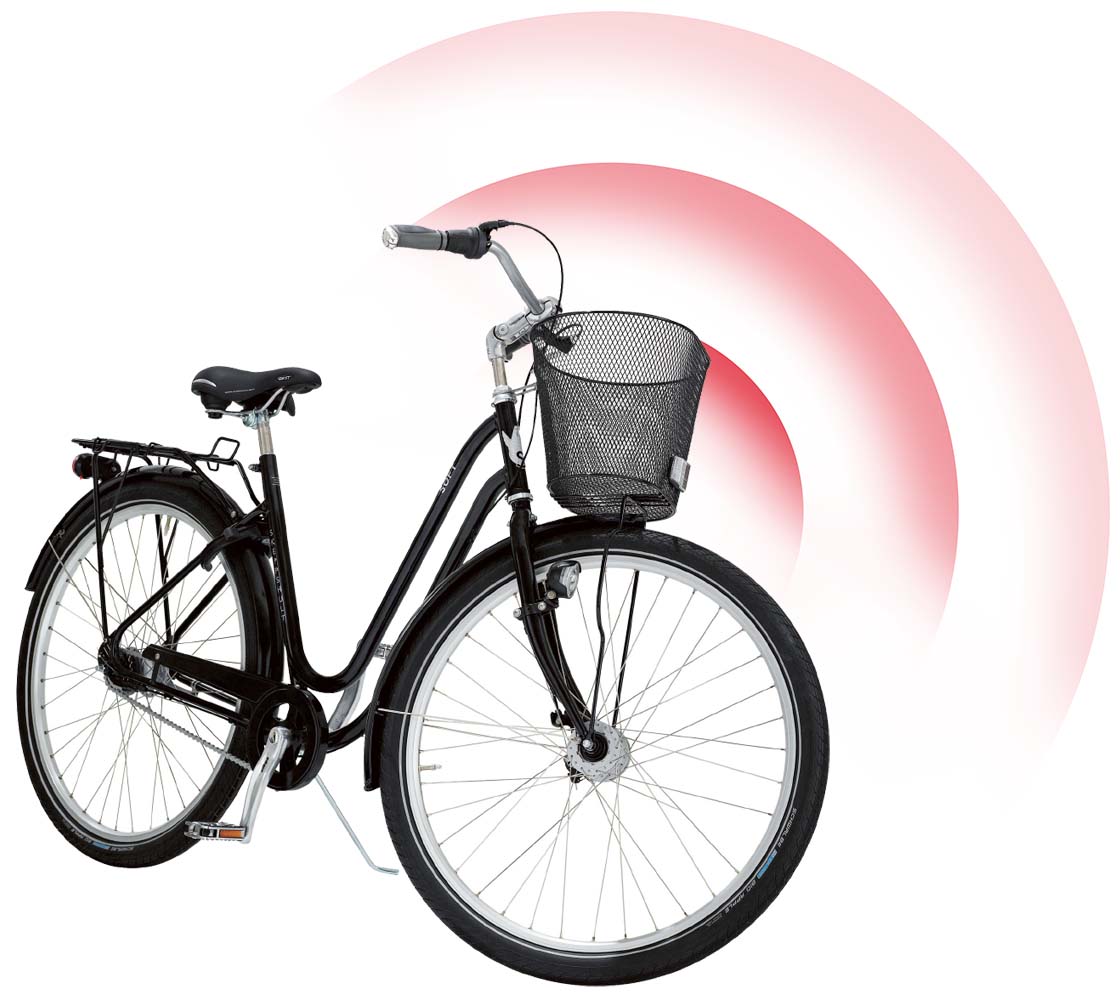 Cykel med GPS-tracker for god tyveribeskyttelse